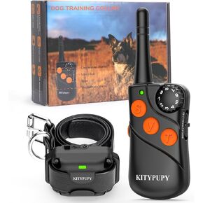 Professional Dog Training Collar Without Delay- K9 Dog Shock Collar, E Collar for Training Large Medium Small Dogs with 4 Training Modes, 1500FT Range Waterproof and Rechargeable (Black)