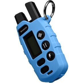 Silicone Protective Case for Bousnic Dog Shock Collar RS2 Remote with Carabiner (Blue)