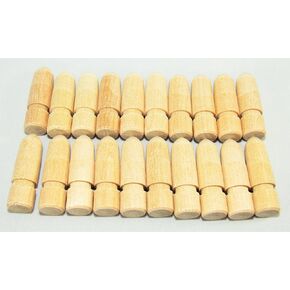 ™ Wood Table Pins (20 Pack) Value Set / 3/8" Diameter 1 1/4" Long / Perfect for Table Leafs centersection