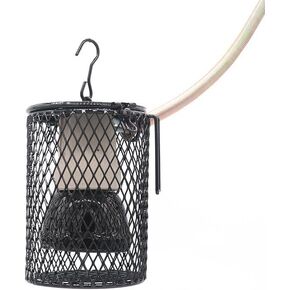 Bird Heat Lamp, Protective Reptile Heater Guard- Mesh Cage Lampshade Cover for Various Pets Including Reptiles