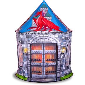 Impirilux Knight & Dragon Castle Play Playhouse | يطفو على يطفو على الأطفال | ألعاب للأطفال الأولاد والبنات ، والأطفال يلعبون خيمة in Kuwait