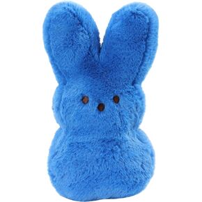 Animal Adventure | Shaggy Bunny Peeps | 9" Collectible Plush |Bright Blue Bunny