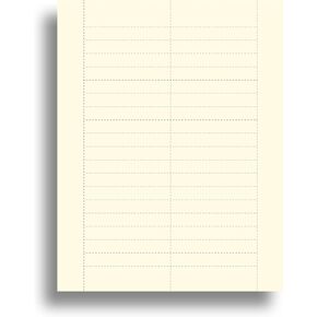 1/3 Cut File Folder Tab Inserts - Natural Cream Hanging File Folder Printable Tabs for Inkjet & Laser Printers - 36 per Sheet - 10 Sheets / 360 Printable File Folder Labels