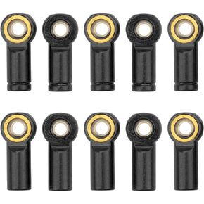 10Pack Vgoohobby Aluminum CW CCW M3 Link Rod Tie Rod End Ball Head Joint Holder 20mm Compatible with Axial Redcat HSP Traxxas HPI 1/10 RC Car Truck DIY Robot Boat Airplane (Black)