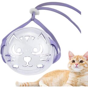 Transparent Cat Grooming Muzzle Breathable Cat Hood Adjustable Pet Head Cover Prevent Biting Chewing Barking