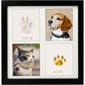 طقم طباعة MyPawlets Paw للكلاب ، مساحة كبيرة من Pawprints ، مجموعة انطباع طباعة Pet Paw مع طين ناعم ، مجموعة طباعة الكلاب DIY ، إطار تذكار Pawprint لـ 1-2 حيوان ألي
