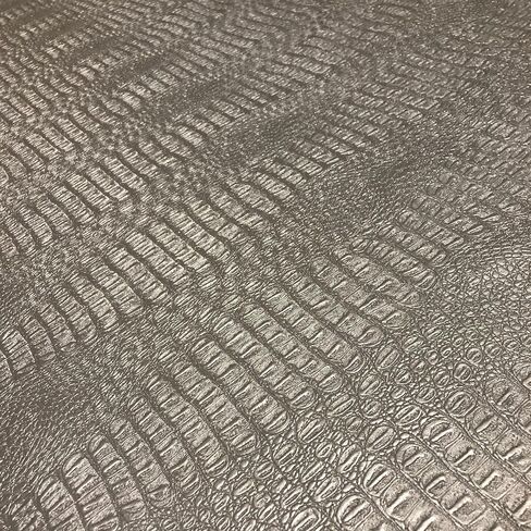 النسيج التمساح ، ناعم التمساح من جلد الصدفة ، الجلد المنقوش من التنجيد DIY ملاءات ومقاطع - فردية 1 ياردة قطع 36 "x54" (أسود) in Kuwait