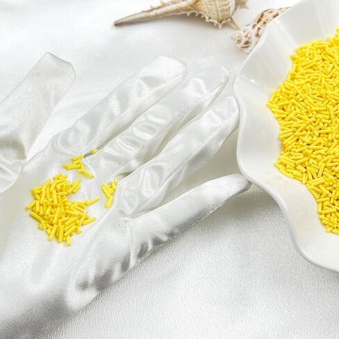 150g Fake Sprinkles Resin Sprinkles Clay Sprinkles Fake Candy Sprinkles Polymer Sprinkles Polymer Clay Slices for Resin Nail Slime Scrapbook DIY Art Crafts Making(235-yellow) in Kuwait