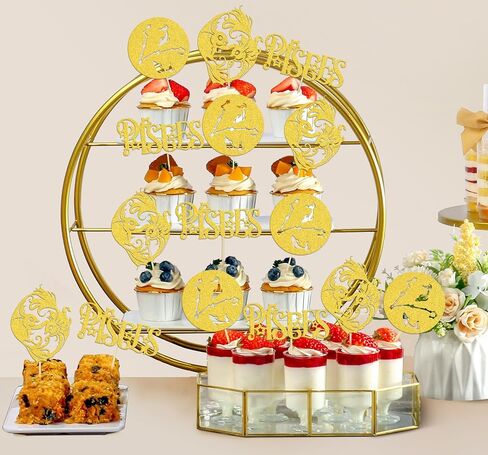 24 PCS PISCES CUPCAKE TOPPORS PISCES CAKE DECERATION in Kuwait