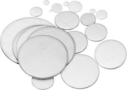 PATIKIL 75mm Steel Disc, 4Pcs Metal Stamping Blanks Tags Circle Round Metal Plate Strike DIY 304 Stainless Steel for Laser Engraving Stamping Craft Name Tag in Saudi Arabia