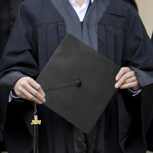 Graduation Cap with 2025 Tassel, Topper for High School Bachelor Master Unisex Matte Adult Grad Cap Decorations Kit in Saudi Arabia