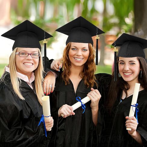 Graduation Cap with 2025 Tassel, Topper for High School Bachelor Master Unisex Matte Adult Grad Cap Decorations Kit in Saudi Arabia