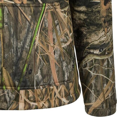 Drake Waterfowl Men's LST Silencer Hunting Warm Anti-Pilling Hoodie with Soft Feel Combed Fleece Interior & Kangaroo Pouch, Green Timber, XX-Large in Saudi Arabia