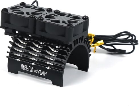 RC Cooling Fan Two 8.4V 27000RPM Alluminum RC Car Motor Fan with Heatsink for Diameter 40/42mm Motor RC Car 1/8 1/10 in Kuwait