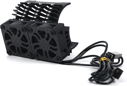 RC Cooling Fan Two 8.4V 27000RPM Alluminum RC Car Motor Fan with Heatsink for Diameter 40/42mm Motor RC Car 1/8 1/10 in Kuwait