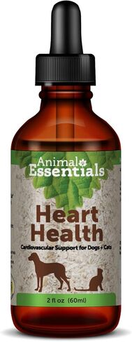 Animal Essentials Heart Health for Dogs & Cats - Cardiovascular Support Supplement, Healthy Heart, Organic Hawthorn Berry, Herbal Tincture - 2 Fl Oz in Kuwait