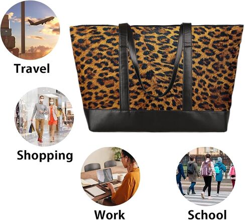 Laptop Tote Bag for Women, 15.6 inch Laptop Bag Handbag Large Briefcase Waterproof Travel Beach Shoulder Bag Work Bags in Kuwait