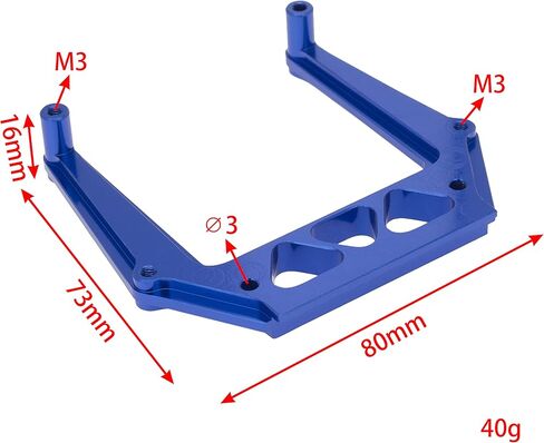مجموعة صدمة خلفية من سبائك المجموعة 3639 9418 ل Traxxas Drag Slash 1967 Parts Upgarde (الأزرق الداكن) in Kuwait