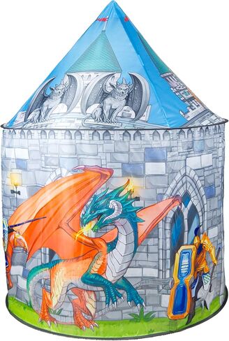 Impirilux Knight & Dragon Castle Play Playhouse | يطفو على يطفو على الأطفال | ألعاب للأطفال الأولاد والبنات ، والأطفال يلعبون خيمة in Kuwait