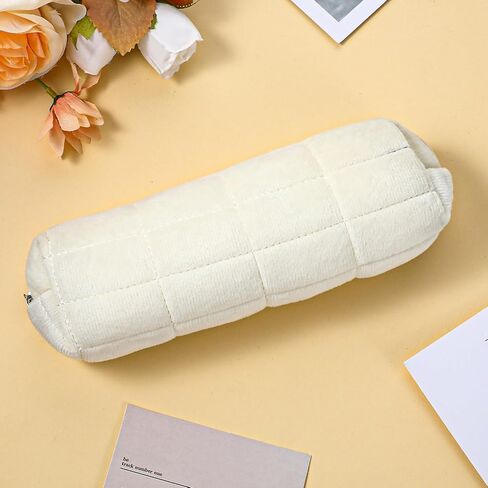 Small Plush Pink Pouch Travel Makeup Pouch Heavy Duty Aesthetic Pen Case Cute Cosmetic Bag Organizer Trendy Office Storage Bags Mini Zipper Toiletry Pouches for Women Men Adult in Saudi Arabia