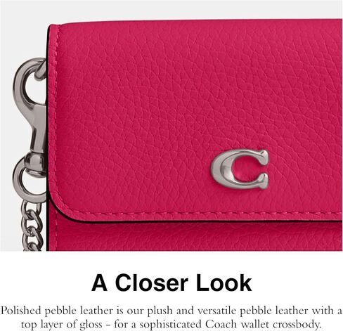 Coach Half Flap Card Case, Black in Saudi Arabia