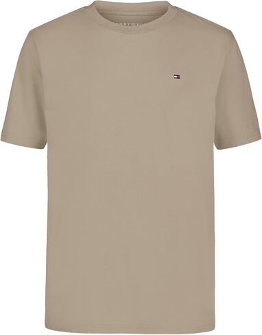 Tommy Hilfiger Boys' Short Sleeve Solid Crew Neck T-Shirt, Soft, Comfortable, Relaxed Fit in Saudi Arabia