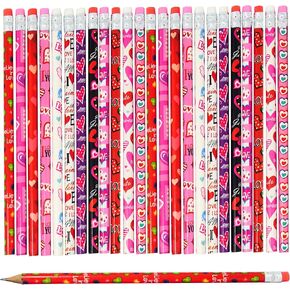 4E's Novelty Valentines Pencils 36 Pack