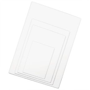Framendino, 100 Pack Thermal Laminating Pouches Plastic Paper Hot Glossy Clear Laminator Pouch Sheets for Photo Letter Card Id Badge (2.2x3.7/4x6/5x7/9x11.5)