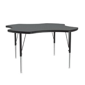 Correll 30"x72" Rectangular Classroom Activity Table, Height Adjustable (19"-29") Fusion Maple Durable High Pressure Laminate, School Furniture, Made in The USA