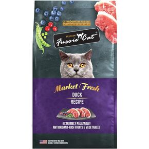 Fussie Cat Market Fresh Duck Recipe, Dry Cat Food, 10lb Bag