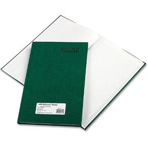 National 56111 Book Emerald Series Account Cover Green 150 Pages 12 1/4 × 7 1/4