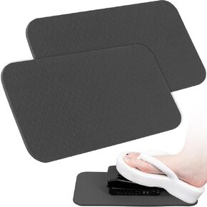 OIIKI 2 Pack Sewing Machine Pedal Mat, Sewing Machine Foot Pedal Non Slip Pad, 13x6.69x0.23 in Sewing Supplies Accessories for Reduce Vibration and Noise, Easy to Clean - Black