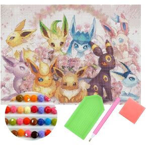 fufibwoesan Cute Baby Adult Diamond Painting Digital Kit DIY Cartoon Animal Diamond Painting Arts and Crafts Decorative Wall Room Gift (30x40cm/12x16in)