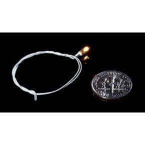Cir-Kit Concepts Dollhouse Miniature 12v GOR Bulb w/8" Brown Wires (50 ma) #CK1010-23