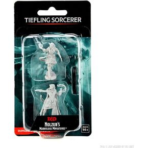 tiefling sorcerer الأنثى nozurs marvelous المصغرة d & d المصغرة غير المصغرة wizkids