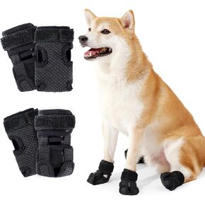 Non-Slip Dog Shoes Indoor Dog Socks to Prevent Licking Paws, Dog Paw Protector Dog Paw Covers Dog Grippy Socks for Senior Dog & Injured Dog, Dog Boots Dog Paw Pads Dog Socks for Hardwood Floors