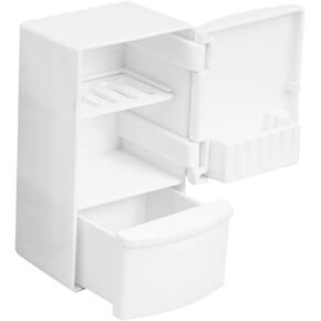 Vaguelly 1:12 Dollhouse Furniture Refrigerator Mini Fridge Toy,Simulation Fridge Model,Dollhouse Freezer,Openable Mini Refrigerator,Dollhouse Kitchen Accessories