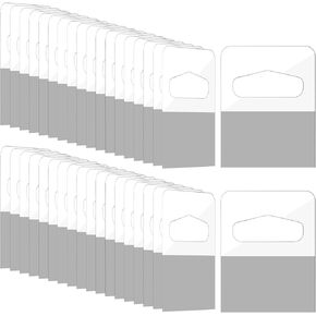 1000 Pcs Hang Tabs Clear Slot Hole Hang Tags Self Adhesive Hanging Tabs Plastic Hang Tags Hook Heavy Duty Display Tags Adhesive Sticker Hanger for Hanging Store Retail Displays Tab(1-5/8" X 1-1/4")