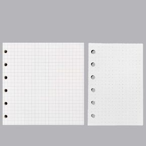 VANGOAL A7 Planner Refills Paper, A7 Inserts for 6-rings A7 Binder (80 Grid+45 Dot)