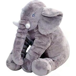 Ryttir 24 Inch Fuzzy Large Elephant Stuffed Animal, Soft Stuffed Elephant Toy Cuddly Bedroom Elephant Plush, Funny Elephant Gifts for Girls Boys