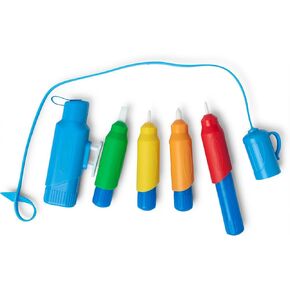 Melissa & Doug Water Wow! Pen Pack - 4 Color-with-Water Pens, Sprayer, Tether Cap