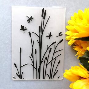 Gawei Plant Butterfly Dragonfly stressing مجلدات لصنع البطاقات و DIY Scrapbooking Template Morn