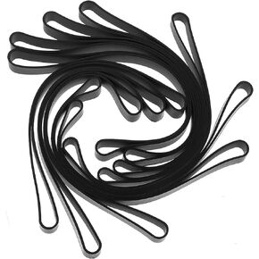 10 PCS نطاقات مطاطية كبيرة ، 8 بوصات نطاقات مطاطية شديدة العمل فرقة مطاطية أسود نطاقات إلستاتيك كبيرة للتغليف مجلدات الملفات في الهواء الطلق.