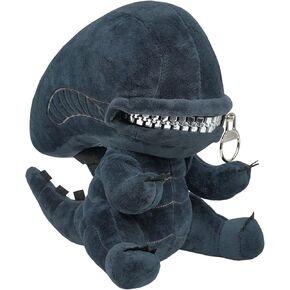 Xenomorphe Alien Stuffed Animal, Zipper Mouth Alien Stuffed Animals, Monster Collection Plush Dolls for Kids and Fans (Black)