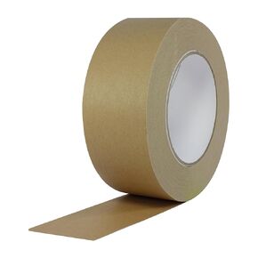 ProTapes Pro 183 Rubber Paper Carton Sealing Tape, 7.1 mils Thick, 55 yds Length x 2" Width, For Light-to-Medium Packaging, Light Brown (Pack of 24)