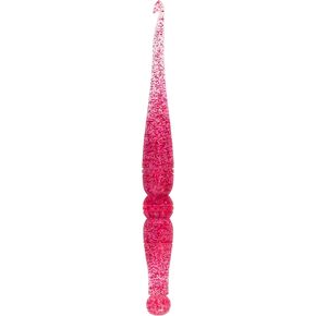Ommi Ergonomic Handle Crochet Hooks | Handcrafted 7’’ Crochet Hook | Knitting Needle, Craft Yarn Weave | Best Gift! (Pink Glitter) (5.5 mm)