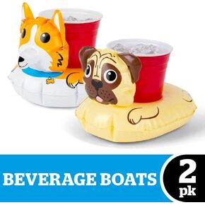 BigMouth Inc. Dog Beverage Boats (2-Pack)