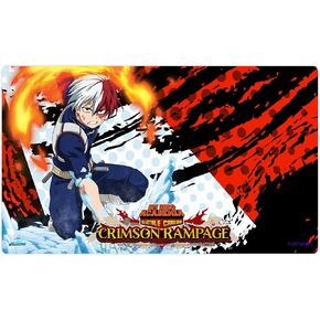 My Hero Academia Collectible Card Game Series 2 Crimson Rampage Shoto Todoroki PLAYMAT | 24' by 14' Rubber Game Mat | Ages 14+ | 2 Players | Average Playtime 20-30 Minutes | Made by Jasco Games