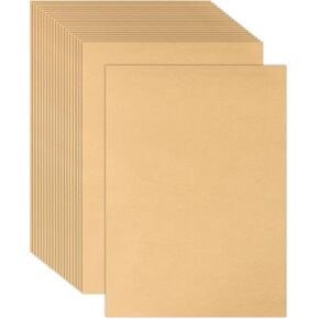 MIDELONG Kraft Paper Sheets, 8.5 x 11 Inches Kraft Paper Brown Printer Paper Letter A4 Size Craft Paper Sheets Kraft Printer Paper for Printing Labels DIY Arts and Craft, Pack of 20