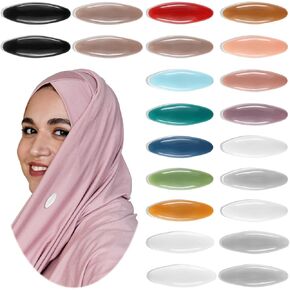24 PCS DACS Safety Hajab Pins Hijab Pins Safety Plastic Women حجاب دبابيس الفتيات المسلمات دبابيس السلامة
